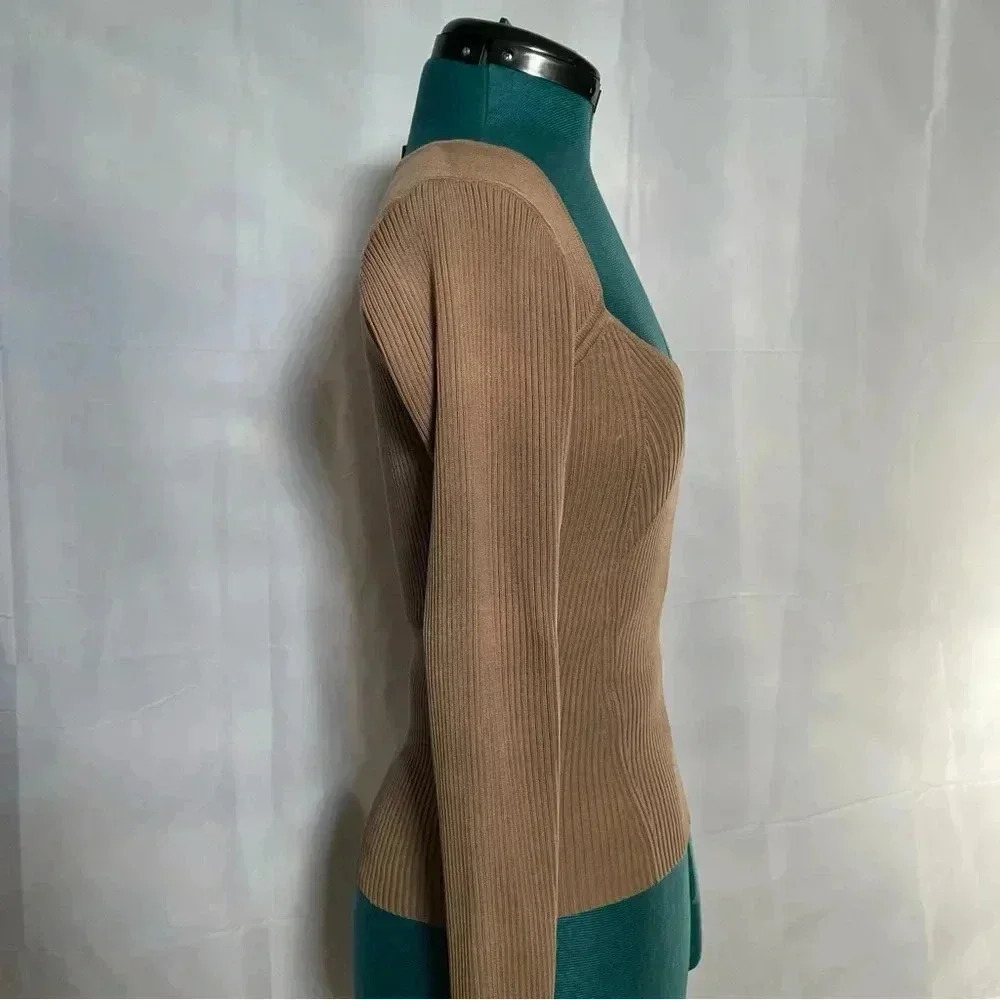 Aqua Ribbed Long Sleeve - Picture 5 of 9